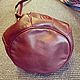 Винтаж: Сумка-ведро Cartier Mini Bucket Crossbody из кожи бордового цвета. Сумки винтажные. Chic bags. Ярмарка Мастеров.  Фото №5