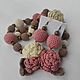 Boho beads knitted 'Delicate roses', Necklace, Tula,  Фото №1