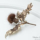 The decoration of leather and fur Certopoloha. Headband or brooch. Brooches. lanssveta. My Livemaster. Фото №4