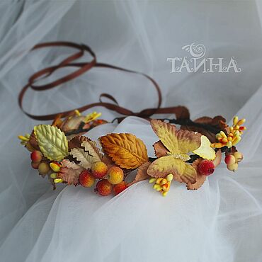 Украшения ручной работы. Ярмарка Мастеров - ручная работа Венок Ягоды осени.. Handmade.