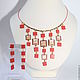 Set Coral reef author decorating with coral accents. Jewelry Sets. Irinika (master-irinika). Online shopping on My Livemaster.  Фото №2