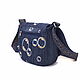 Shoulder bag for girls Denim with decor applique embroidery. Crossbody bag. Denimhandmade.Olga. My Livemaster. Фото №4