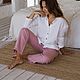 Льняной костюм для дома. Костюмы. Code Femme. Ярмарка Мастеров.  Фото №6