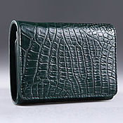 Сумки и аксессуары handmade. Livemaster - original item Women`s wallet with a coin holder made of genuine crocodile leather IMA0216E4. Handmade.