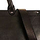 Сумка-портфель Black Zipper. Портфель. Сумки из кожи ANGELDEMONS  design. Ярмарка Мастеров.  Фото №6
