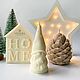 Заказать Подарочный набор новогодних свечей из пчелиного воска. VENERA HOME DECOR. Ярмарка Мастеров. . Новогодние сувениры Фото №3