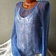 Handmade Spring openwork jumper, Jumpers, Dmitrov,  Фото №1