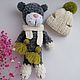 Котёнок в шапочке плюшевый. Мягкие игрушки. Nyanyanita-detskij-tekstil. Интернет-магазин Ярмарка Мастеров.  Фото №2