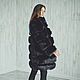 Fox fur coat in black, Fur Coats, Moscow,  Фото №1