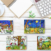 Открытки handmade. Livemaster - original item Postcrossing Postcard Set 12 pieces Postcards. Handmade.