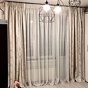Для дома и интерьера handmade. Livemaster - original item CURTAINS: Set of tulle curtains 