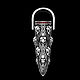 Кулон / Подвеска в виде пули с черепами из серебра 925. Подвеска. BUGAKOV jewelry. Ярмарка Мастеров.  Фото №5