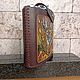 Фляга"Косуля" подарочная в кожаном чехле, 900мл. Подарочные фляги. Alla LeatherworkS. Ярмарка Мастеров.  Фото №4