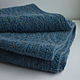 Blue knitted scarf for men/women 'Aqua''. Wraps. SolarisArtis. My Livemaster. Фото №4