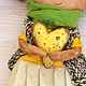 кукла в подарок, забавная кукла, купить смешную куклу, купить куклу текстильную, авторская кукла купить, кукла с сердцем, интерьерные куклы купить, кукла с зелёными глазами, коллекционная кукла