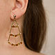 earrings. brass. Glass. Earrings. ArtGarret. Online shopping on My Livemaster.  Фото №2