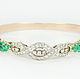 Infinity! Gold bracelet with emeralds and diamonds!, Bead bracelet, West Palm Beach,  Фото №1