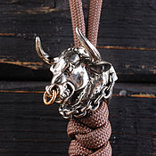 Сувениры и подарки handmade. Livemaster - original item A bead for a lanyard, a bull for a paracord, for a knife or bracelets. Handmade.