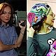 Берет ручной работы "Морской конь" объемный, Береты, Москва,  Фото №1