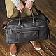 Men's leather travel bag 'Raymond' (dark brown), Travel bag, Yaroslavl,  Фото №1