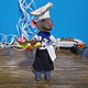 Мышь повар, игрушка валяная, мышка поварёнок, мышонок  в одежде. Войлочная игрушка. Елена Низовцева (Radoztinka). Ярмарка Мастеров.  Фото №13