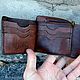 Заказать Кошелек трифолд "Один и вороны". Alla LeatherworkS. Ярмарка Мастеров. . Кошельки Фото №3