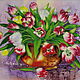 Kit embroidery with beads 'Tulips', Embroidery kits, Ufa,  Фото №1