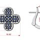 Quatrefoil. Серьги-зажимы. Delor (Aleksandr5). Ярмарка Мастеров.  Фото №6
