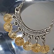 Украшения handmade. Livemaster - original item Necklace with natural citrines 