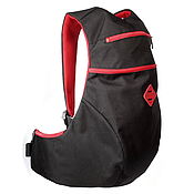 Сумки и аксессуары handmade. Livemaster - original item Black Red Anatomic Backpack. Handmade.