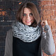 Snood is very large, Heather grey, large loop, Snudy1, Moscow,  Фото №1