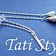Серебряные серьги - продевки с голубым топазом ,, ICICLE ,,. Серьги-продевки. Tati Style. Ярмарка Мастеров.  Фото №7