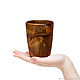 Wooden glass made of fir wood. 10,7 cm. C19. Water Glasses. ART OF SIBERIA. Online shopping on My Livemaster.  Фото №2