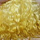 Mohair tress (yellow, lemon, Golden) (for dolls). Doll hair. Hair and everything for dolls. My Livemaster. Фото №4