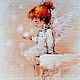 Картина в детскую.Картина с ангелочком.Картина для детей, Картины, Таганрог,  Фото №1
