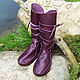 Кожаные мокасины "Purple Dream". Мокасины. HolyCowChic. Ярмарка Мастеров.  Фото №5