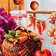 Картина Урожай. Гобелен. Zabava-ruk. Ярмарка Мастеров.  Фото №4