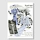 Винтаж: Иллюстрация VOGUE, январь, 1938 г. (85 лет), Журналы винтажные, Москва,  Фото №1