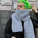 Scarf grey. Scarves. SweetMarket. Online shopping on My Livemaster.  Фото №2