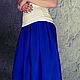 Long skirt with pleats iris. Skirts. Lana Kmekich (lanakmekich). My Livemaster. Фото №4