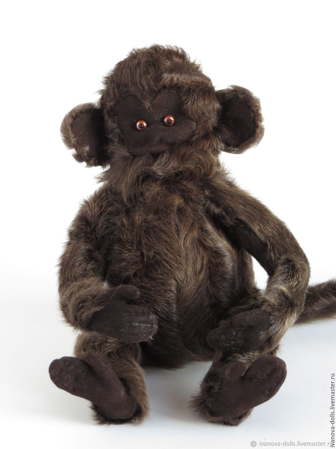 Игрушка из натурального меха. Обезьяна в интернет-магазине Ярмарка ...