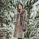 Beaver fur coat in grey, Fur Coats, Moscow,  Фото №1