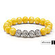 Women's bracelet made of Baltic amber with silver charms, Bead bracelet, Moscow,  Фото №1