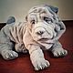 Order Realistic movable toy - Blue Shar Pei. Teddybeasts. Livemaster. . Stuffed Toys Фото №3