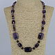 Order Necklaces of amethyst and Topaz ' Quartz Duo'. Magic box. Livemaster. . Necklace Фото №3