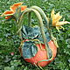 Felted bag ' Pumpkin', Classic Bag, Moscow,  Фото №1