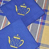 Для дома и интерьера handmade. Livemaster - original item Tablecloths: set for the kitchen with embroidery 