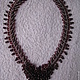 Area necklace with garnet. Necklace. handmade jewelry. My Livemaster. Фото №5