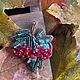 Набор для создания броши «Рябина». Наборы для вышивания. Gardenia jewelry. Ярмарка Мастеров.  Фото №6