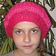 БЕРЕТ   "Мечта" ажурный вязаный. Береты. Gala  Devi crochet design ВЯЗАНИЕ. Интернет-магазин Ярмарка Мастеров.  Фото №2